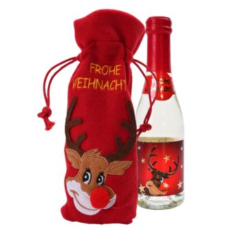 Secco Set Frohe Weihnachten m Rudi inkl 0,2 l Secco