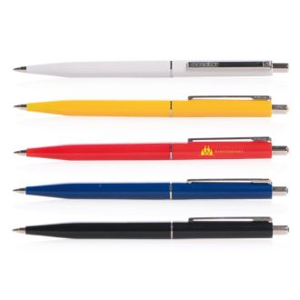 SENATOR Kugelschreiber Point mit Metalldrücker, Metall-Clip, und -spitze