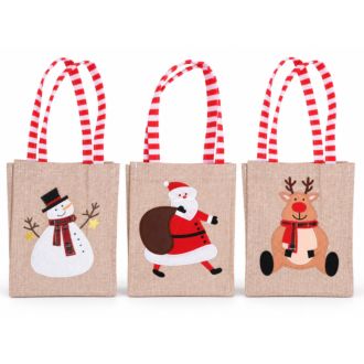 Tasche Weihnachtsmotive 3er Set sortiert