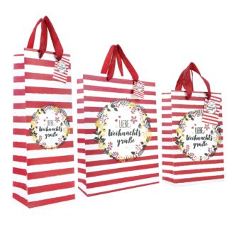 Geschenk-Papiert&uuml;ten Weihnachtsgr&uuml;&szlig;e

