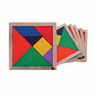 Tangram-Puzzle aus Holz