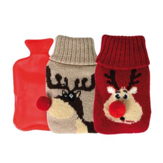 Taschenw&auml;rmer Rentier Strickbezug