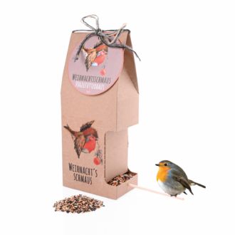 Vogelfutterhaus Weihnachtschmaus