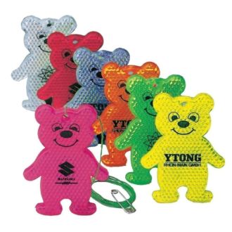 Reflektorbären mit Werbedruck