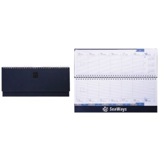 Querkalender VIP-Line blau