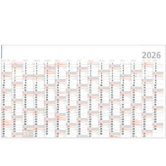 Wandkalender Jumbo, mit 15 Monaten ohne Werbedruck, 138 x 78 cm