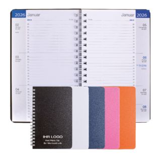 Taschentimer Luxus im stabilen Kunststoffeinband