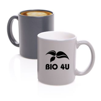 Kaffeetasse Carina grau und schwarz