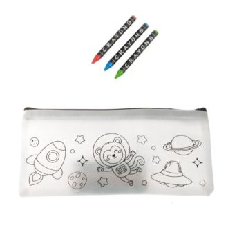 Stiftetasche Colourful School aus Vlies