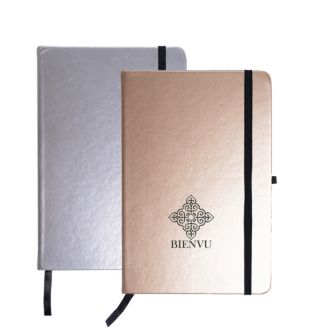 Notizbuch DIN A5 im Metallic-Look