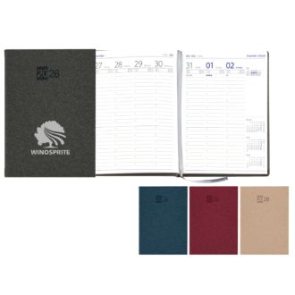 Buchkalender Klassik DIN A5, 144 Seiten Wochenkalender