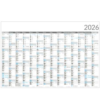 Wandplaner Whiteboard Neutral gerollt in PE-Folie