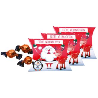 Faltschachtel Santa 3er Set je 42 g Süßwaren