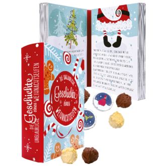 Dreimeister Buch Adventskal- ender 12 Trüffel/12 Vollmilch taler