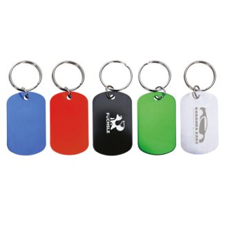 SCHLÜSSELANHÄNGER METALLPLÄTTCHEN