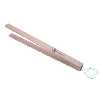 Buchenholz-Grillzange mit Flaschenöffner