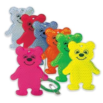 Reflektor-Bär sortiert Bären MIT Gesicht Ausführung ohne Werbedruck