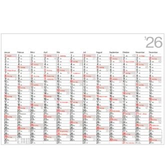 Plakatkalender groß Ausführung ohne Werbedruck