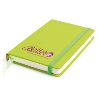 Notizbuch Pocket DIN A6 mit 100 Seiten und Gummiverschluss