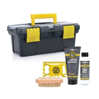 Geschenkset Männerpflege im Werkzeugkoffer, 5-teilig