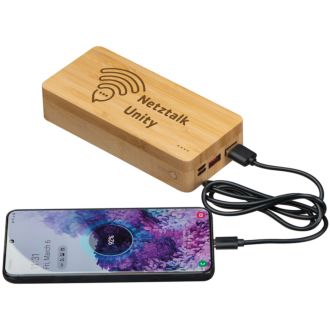 Bambus Powerbank 20.000mAh