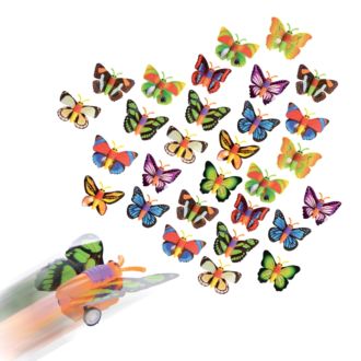 Spielzeug-Schmetterlinge mit Rückzug