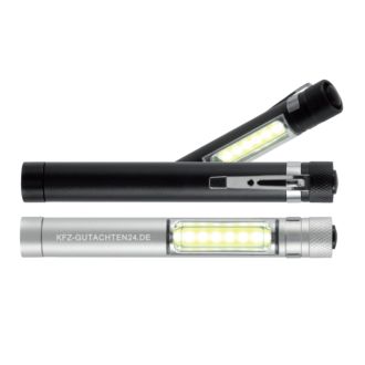 COB Taschenlampe mit Magnet aus Aluminium mit praktischem Clip
