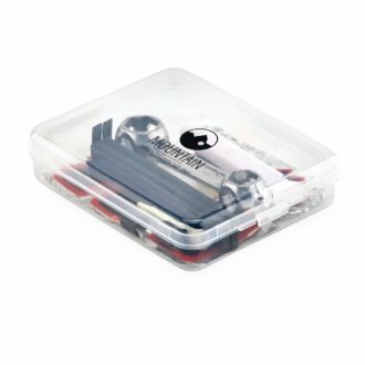 Fahrrad-Reparaturset in transparenter PP-Box