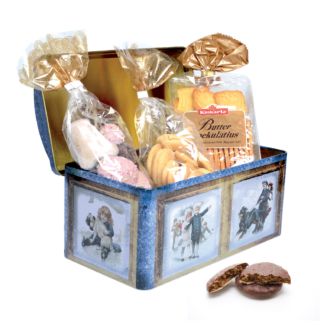 Weihnachtsgebäck in Nostalgie Truhe
