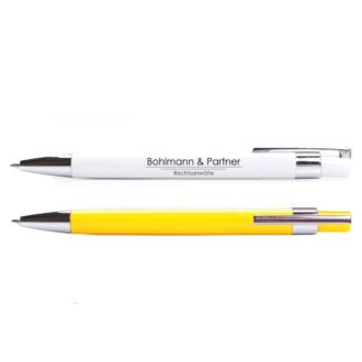 Druckkugelschreiber Java mit hochglänzendem Schaft