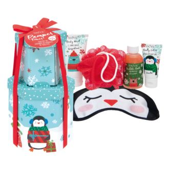 Geschenketurm inkl 5 Wellness produkten 205ml