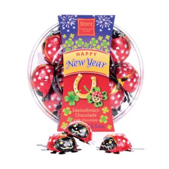 Glückskäfer Mini Dose Happy New Year 16 Glücksschokokäfer 100g
