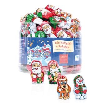 Weihnachtsmix 4fach sortiert 100 Stk 625g Vollmilchschoko