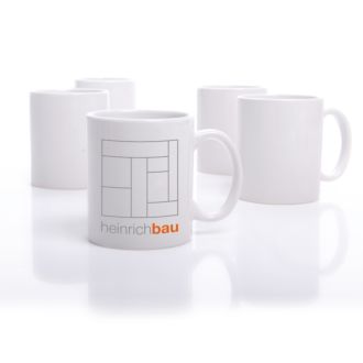 Keramiktasse mit Werbedruck