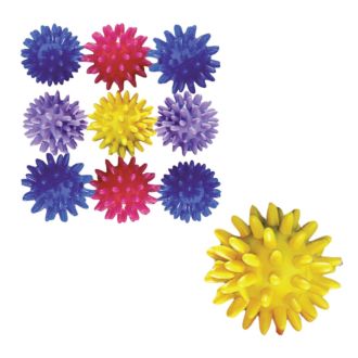 Massage-Igel klein, 10 Stück bunt gemischt , Größe 5,3 cm Durchmesser
