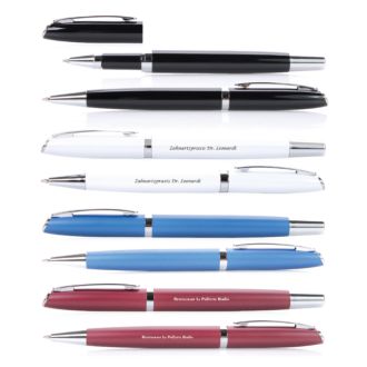 Schreibset Alphabet mit Kugelschreiber, Tintenroller in Geschenkbox & Logo