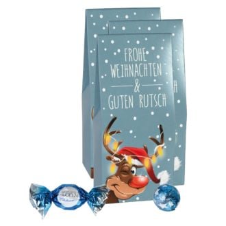 Standbodenbeutel Frohe Weihnachten Elch 3er Set je 54g