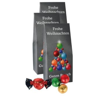 Standbodenbeutel Frohe Weihnachten Tannenbaum 3erSet je 54g