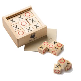 Tik Tak Toe  Spiel in Holzbox