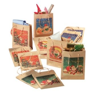 12 weihnachtliche Geschenktüten