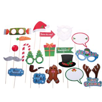 Weihnachtsfoto Requisiten 20teilig sortiert