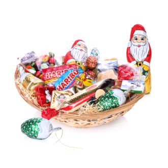 Weihnachtspräsentkörbchen m 312g Süßwaren