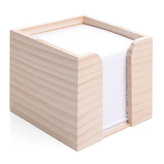 Holz Zettelbox aus unbehandeltem Kiefernholz