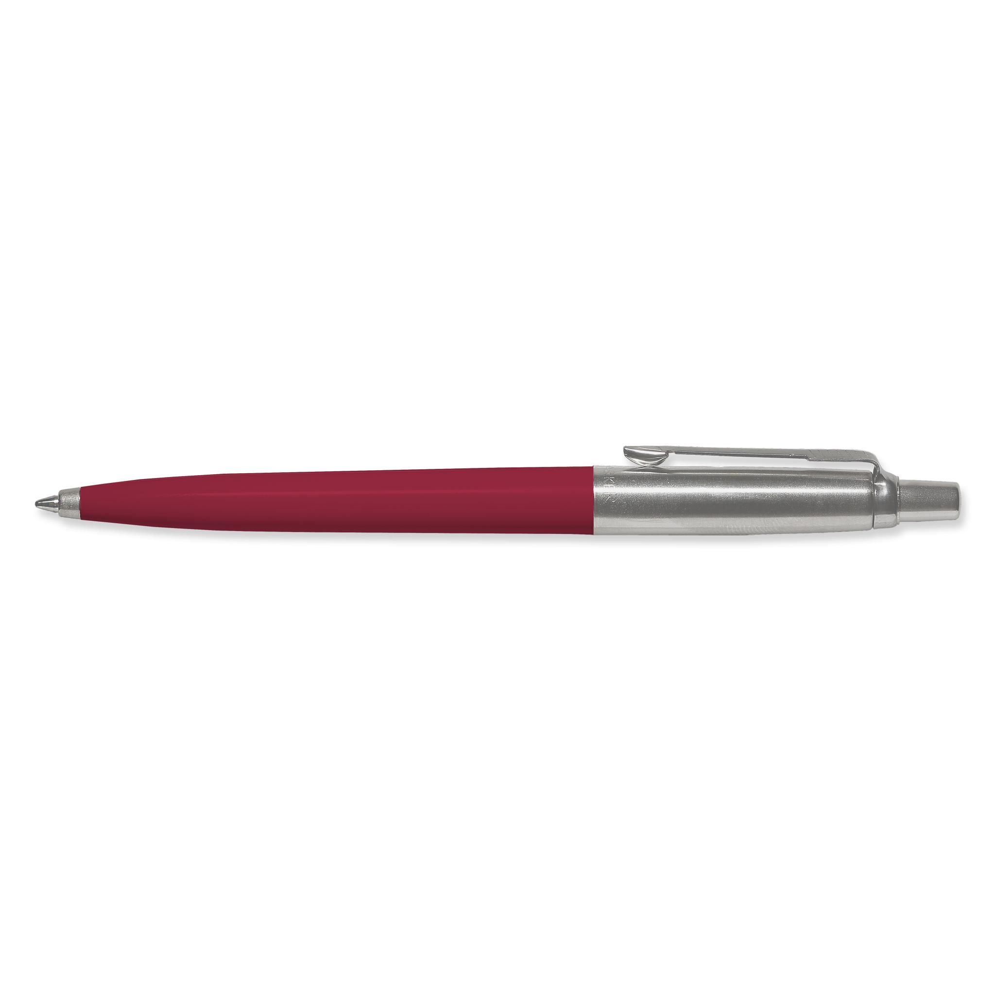 PARKER Jotter Kugelschreiber In Rot – Mit Edelstahlblende, Inkl. Geschenkbox & Patronen