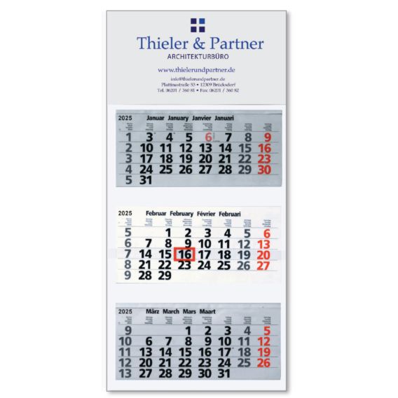 3-MONATS- WANDKALENDER