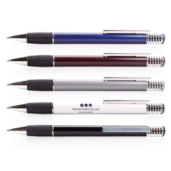 14 Kugelschreiber 14 verschiedene Farben mit Clip aus Metall 