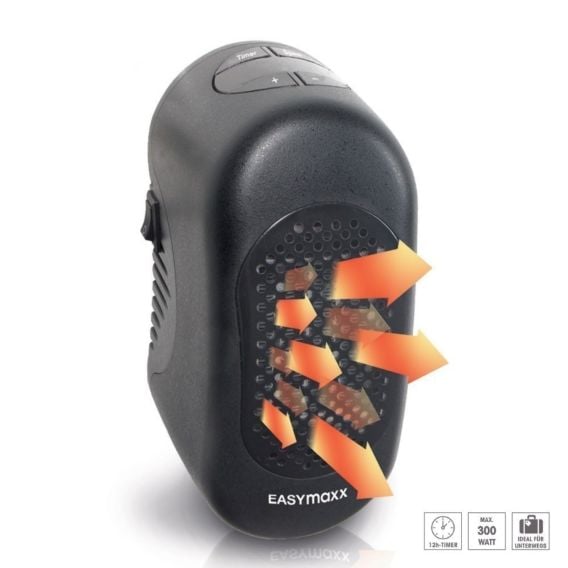 EASYmaxx Mini-Heizung 500W, weiß mit Fernbedienung