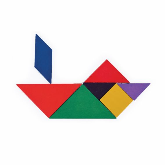 Tangram Holzpuzzle – 8-teiliges Set Mit 38 Aufgaben, Fördert Kreativität & Logik Für Kinder Ab 3 Jahren