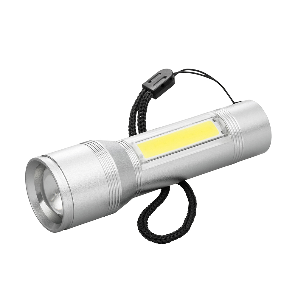 Werbeartikel Taschenlampe Reeves silber Flash 100