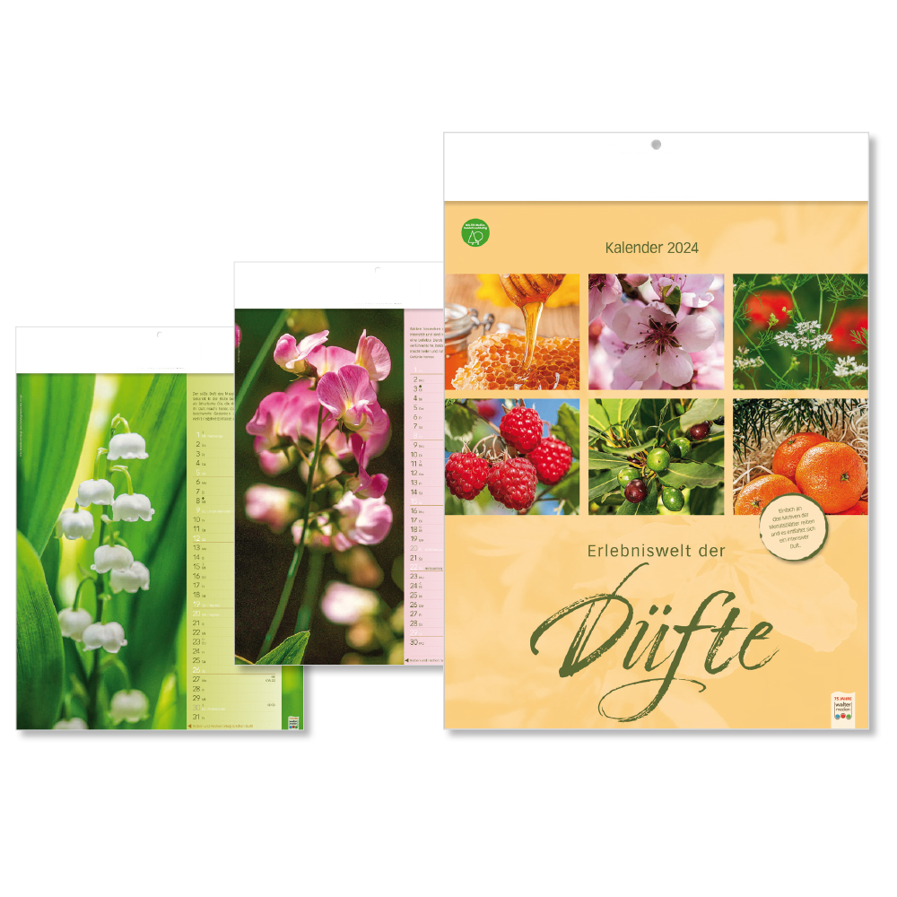 Werbeartikel Duftkalender Welt der Düfte Ausführung ohne Werbedruck